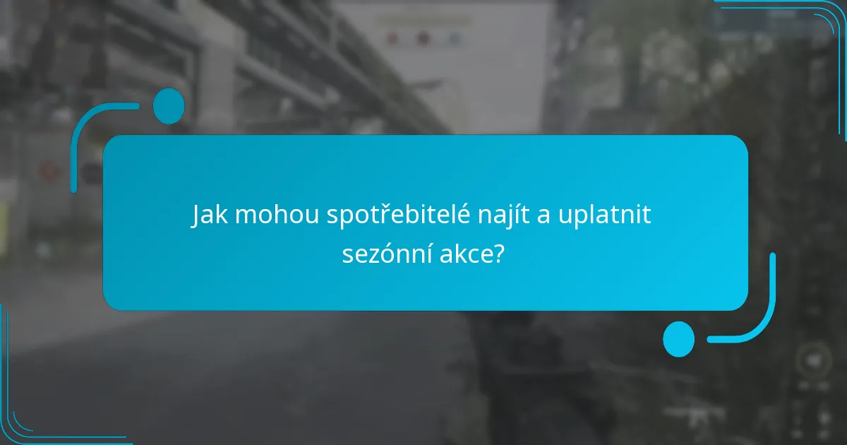 Kdy se obvykle konají sezónní akce?