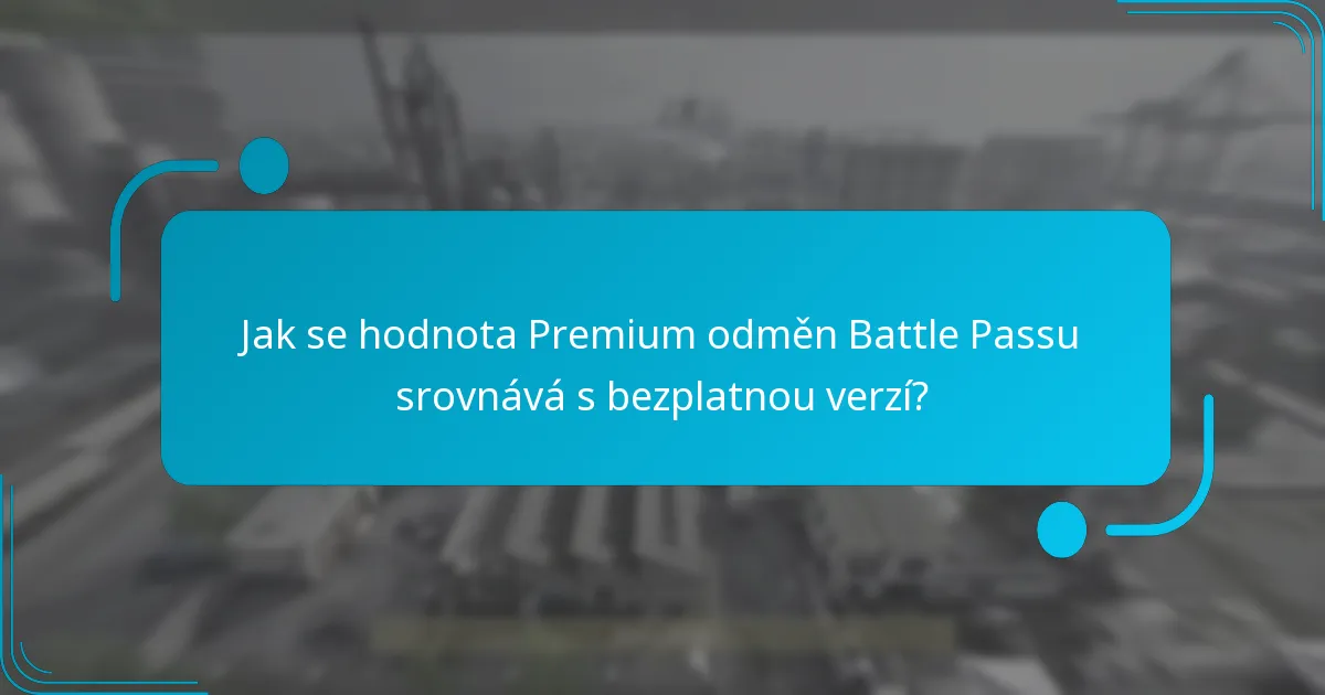 Jaké jsou operátorské mise zahrnuté v Premium odměnách Battle Passu?